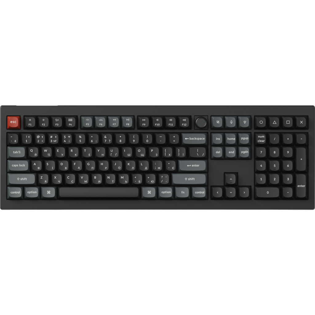 Клавіатура Keychron V6 Ultra Keychron Red Switch RGB UA Black (V6U-D1-UA)