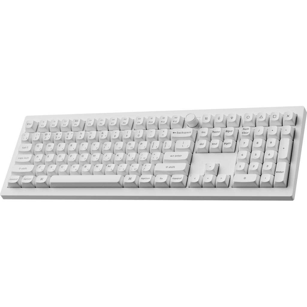 Клавіатура Keychron V6 Ultra Keychron Red Switch RGB UA White (V6U-F1-UA)