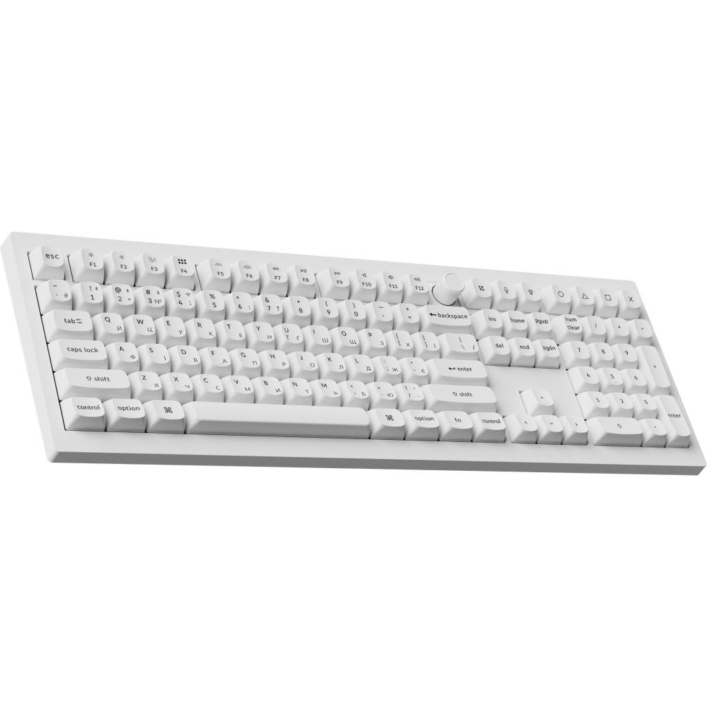 Клавіатура Keychron V6 Ultra Keychron Red Switch RGB UA White (V6U-F1-UA)