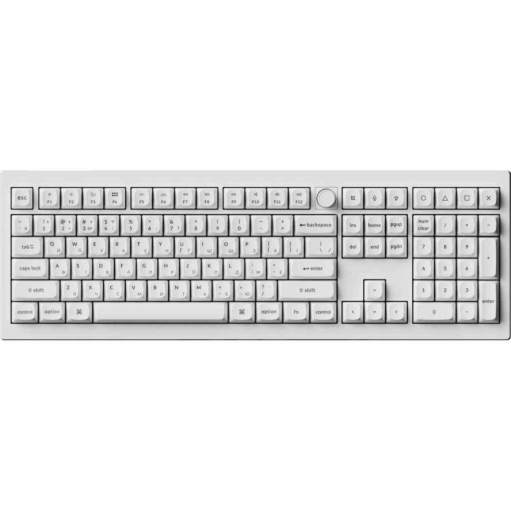 Клавіатура Keychron V6 Ultra Keychron Red Switch RGB UA White (V6U-F1-UA)