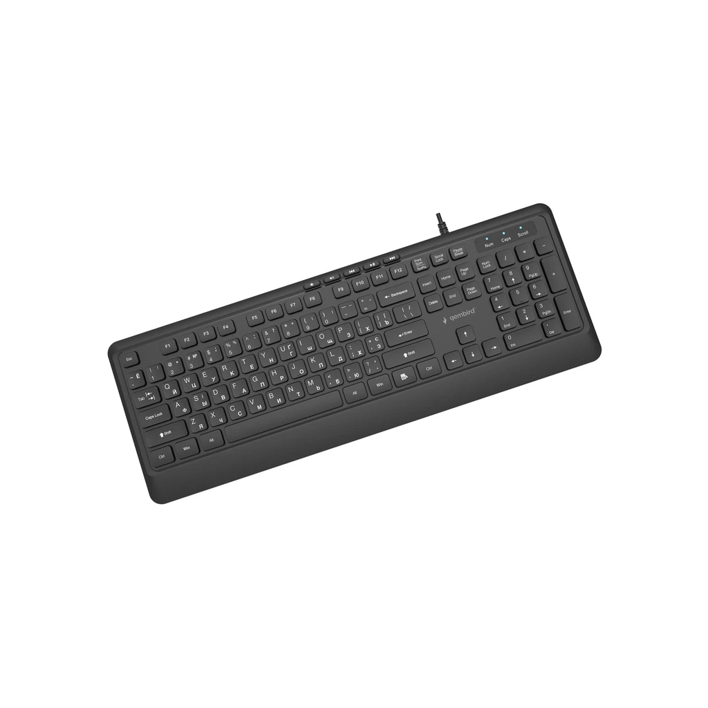 Клавіатура Gembird Slim Multimedia USB Black (KB-MCH-05-CYRL)