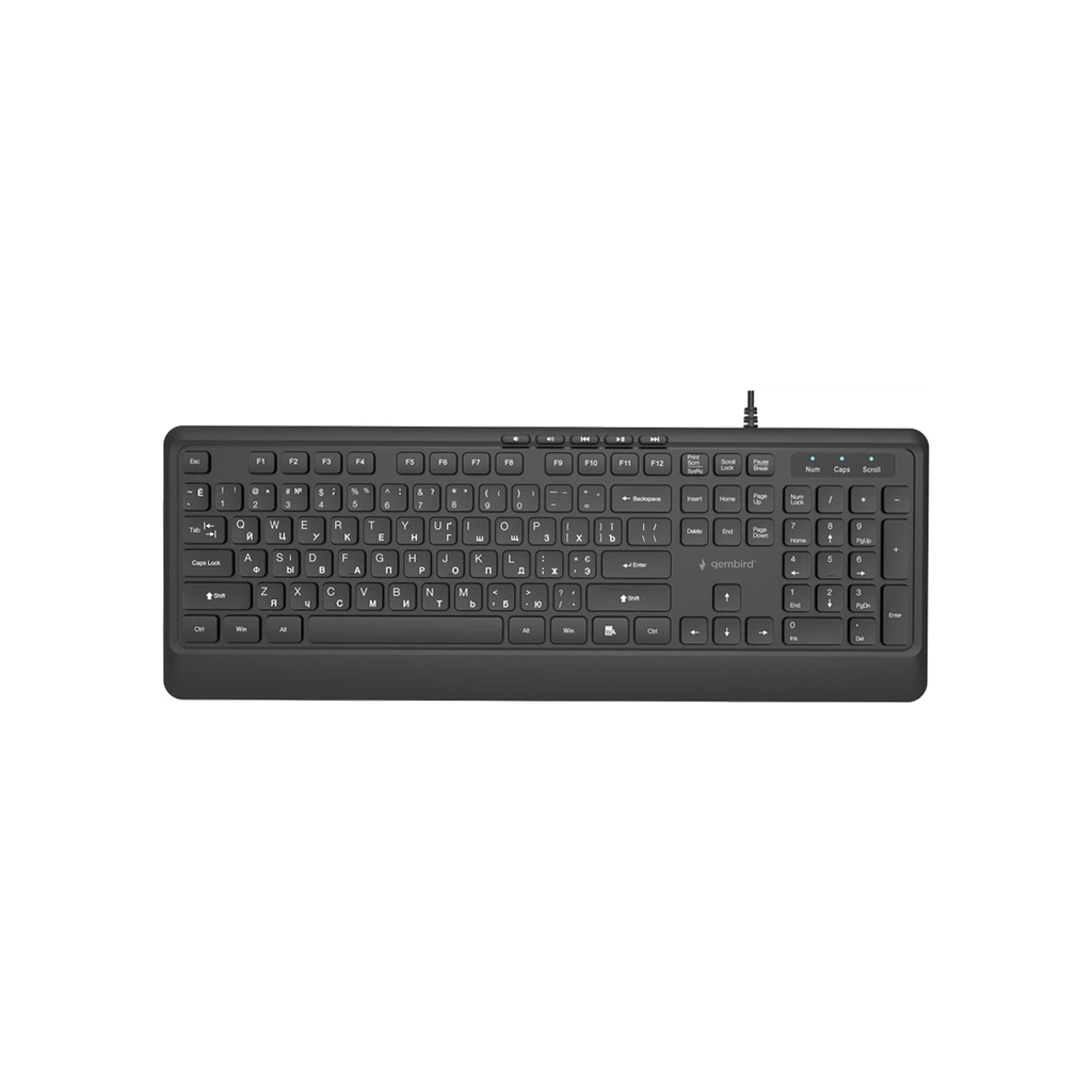 Клавіатура Gembird Slim Multimedia USB Black (KB-MCH-05-CYRL)