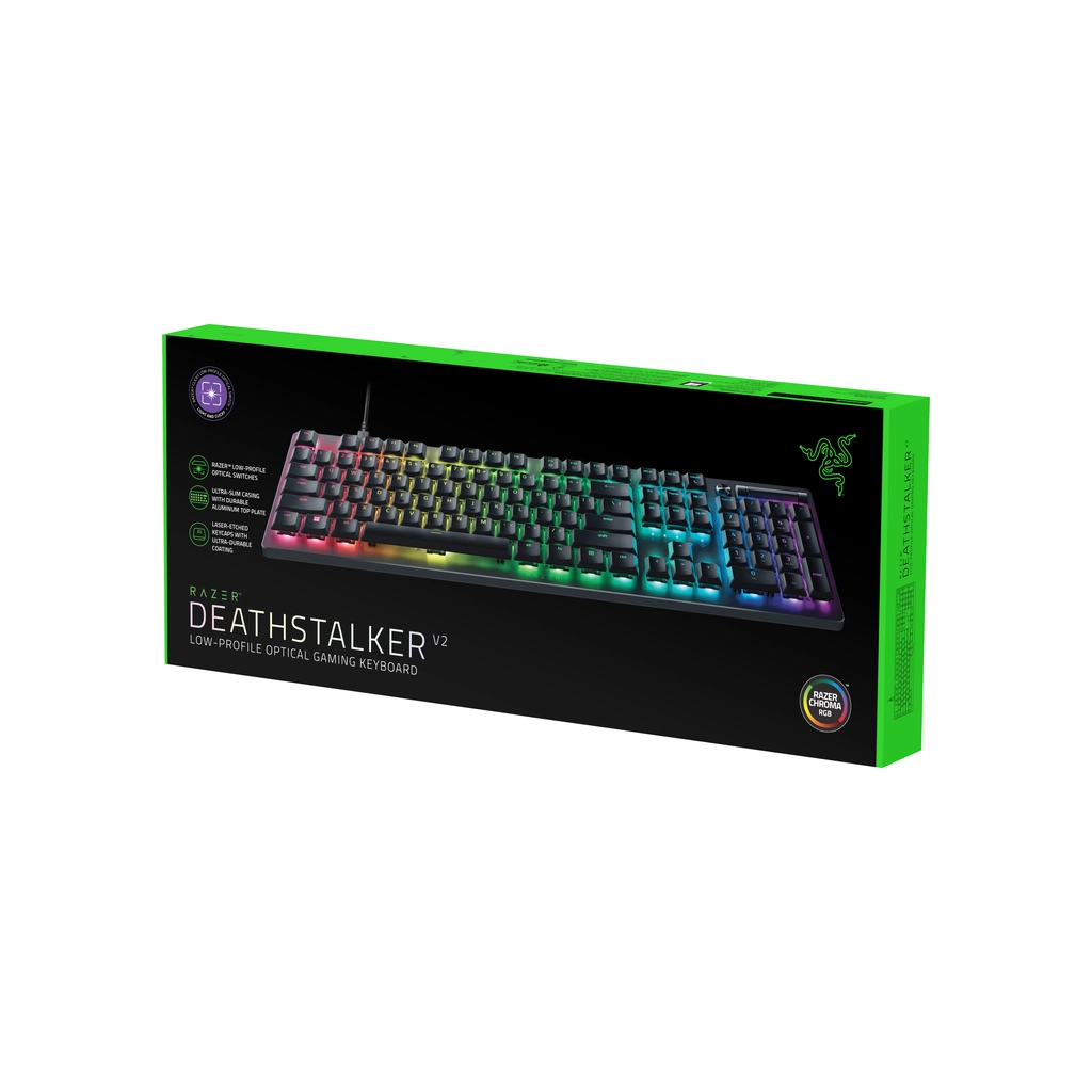 Клавіатура Razer DeathStalker V2 Purple Switch USB UA Black (RZ03-04501800-R3M1)