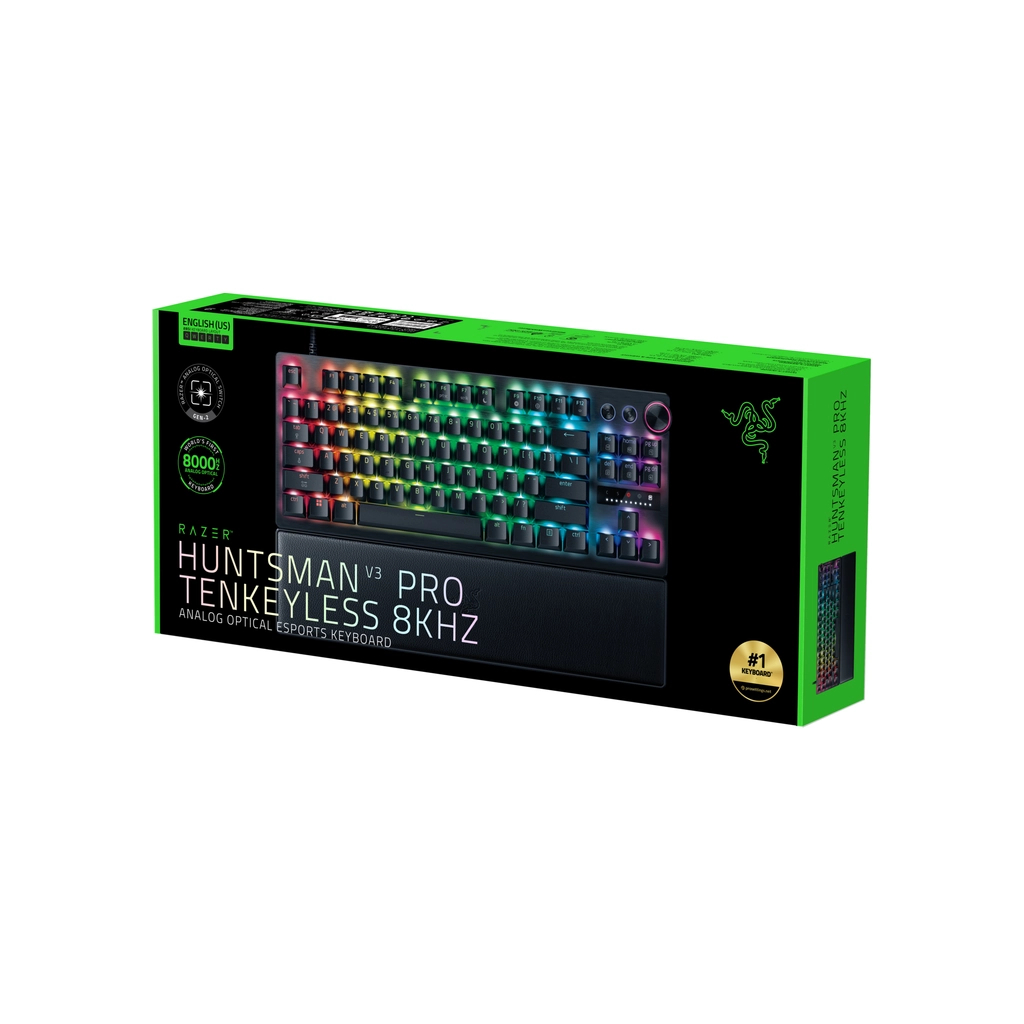 Клавіатура Razer Huntsman V3 Pro TKL Analog Optical Switch 8KHz USB UA Black (RZ03-05520100-R3M1)