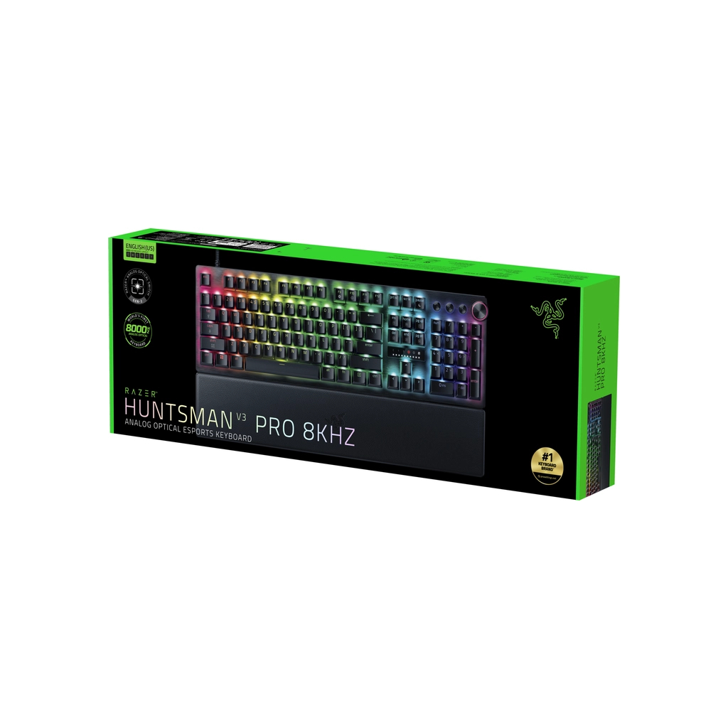 Клавіатура Razer Huntsman V3 Pro Analog Optical Switch 8KHz USB UA Black (RZ03-05530100-R3M1)
