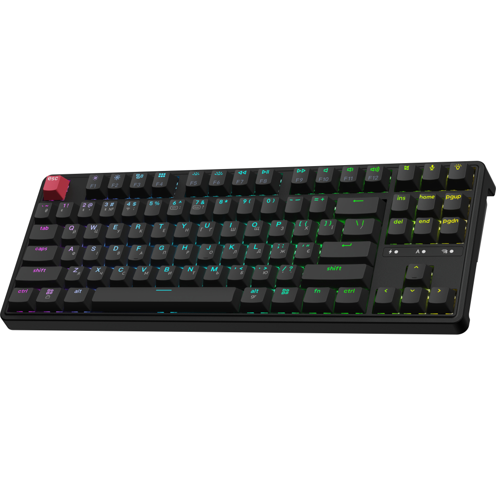 Клавіатура Keychron C3 Max Super Red Switch RGB Wireless/Bluetooth/USB UA Black (C3M-H1-UA)