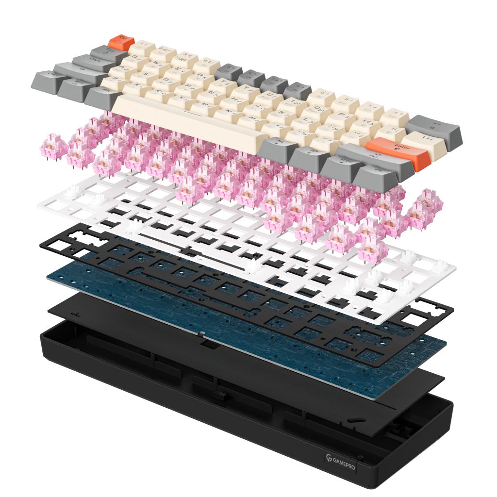 Клавіатура GamePro MK130 V2 Infinity QLAB Sakura Linear RGB USB UA Black (MK130-V2-B-QS)
