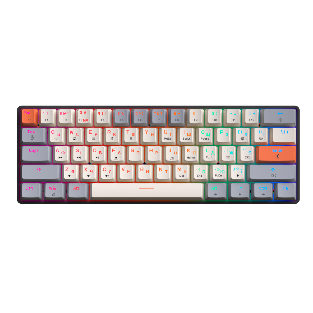 Клавіатура GamePro MK130 V2 Infinity QLAB Sakura Linear RGB USB UA Black (MK130-V2-B-QS)
