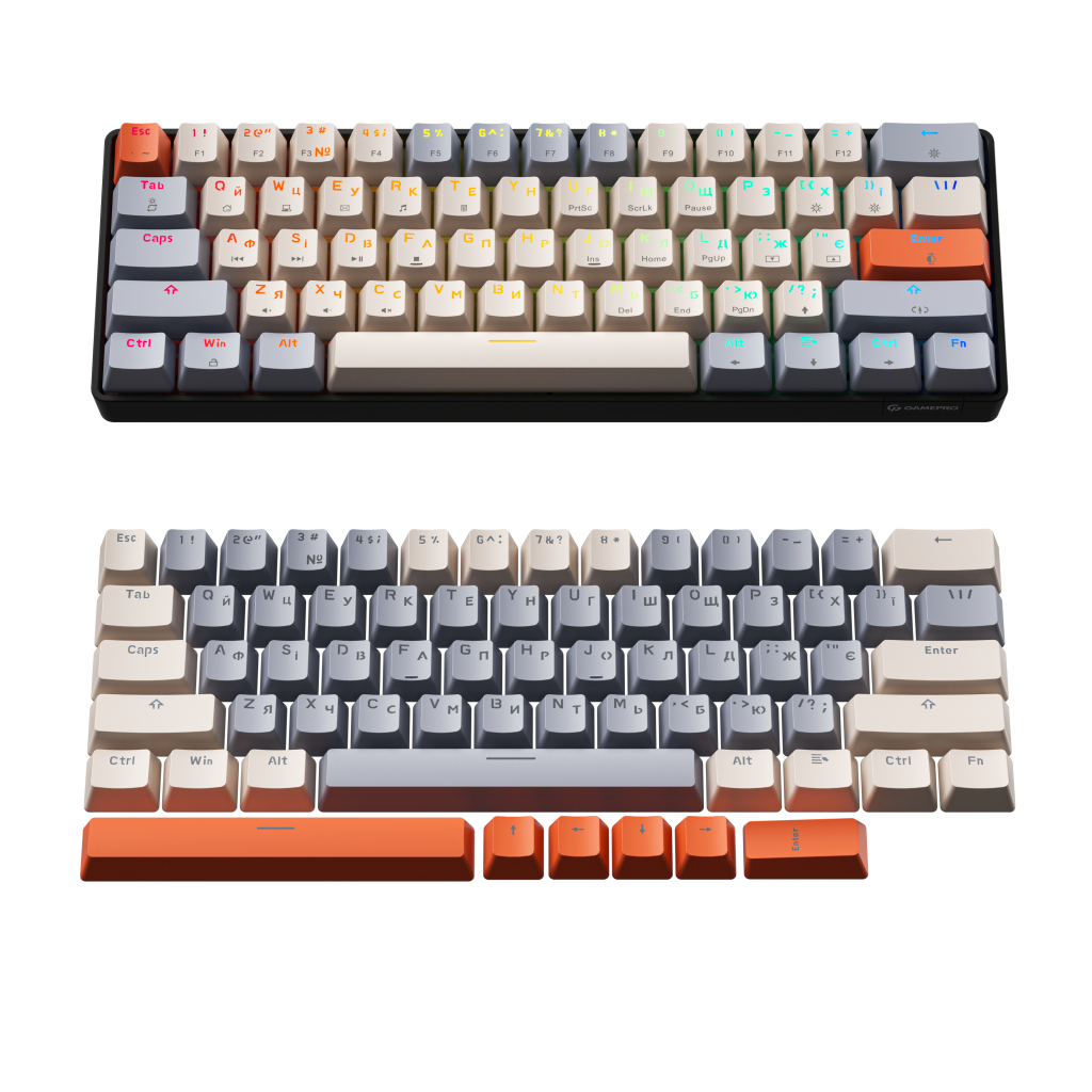 Клавіатура GamePro MK130 V2 Infinity QLAB Sakura Linear RGB USB UA Black (MK130-V2-B-QS)