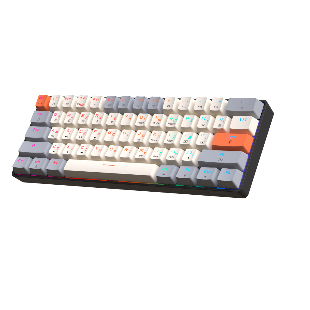 Клавіатура GamePro MK130 V2 Infinity QLAB Sakura Linear RGB USB UA Black (MK130-V2-B-QS)