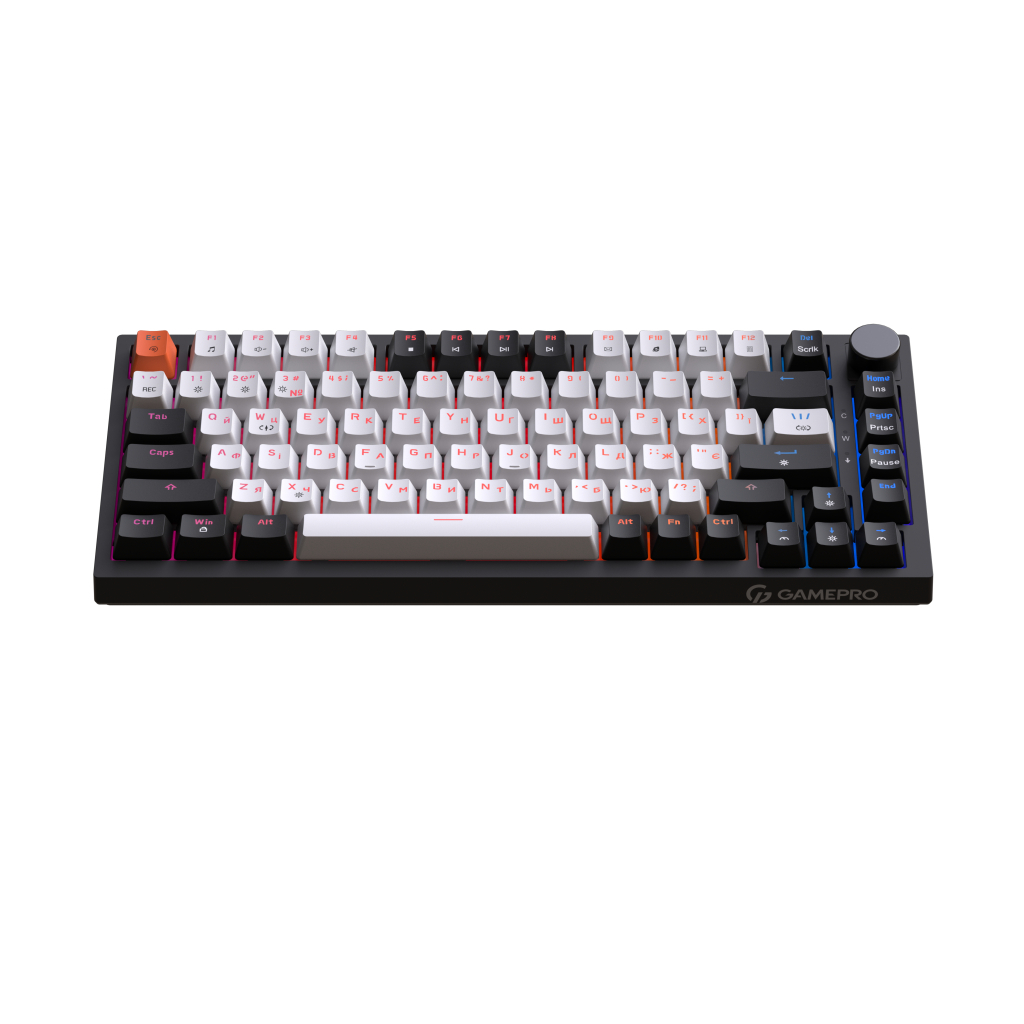Клавіатура GamePro MK160 V2 Warden QLAB Sakura Linear RGB USB UA Black (MK160-V2-B-QS)