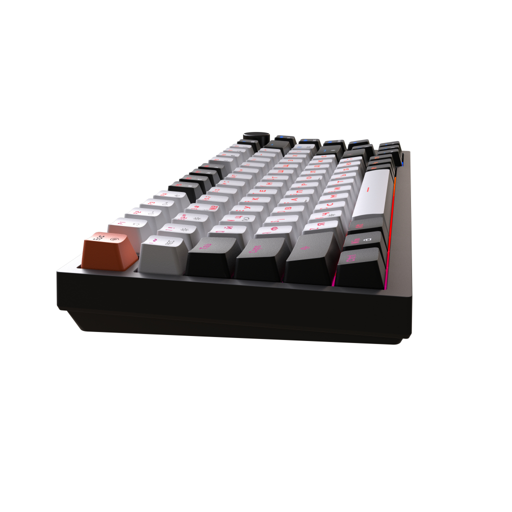 Клавіатура GamePro MK160 V2 Warden QLAB Sakura Linear RGB USB UA Black (MK160-V2-B-QS)