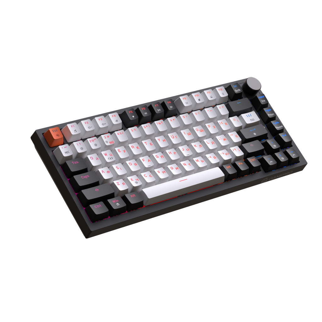 Клавіатура GamePro MK160 V2 Warden QLAB Sakura Linear RGB USB UA Black (MK160-V2-B-QS)