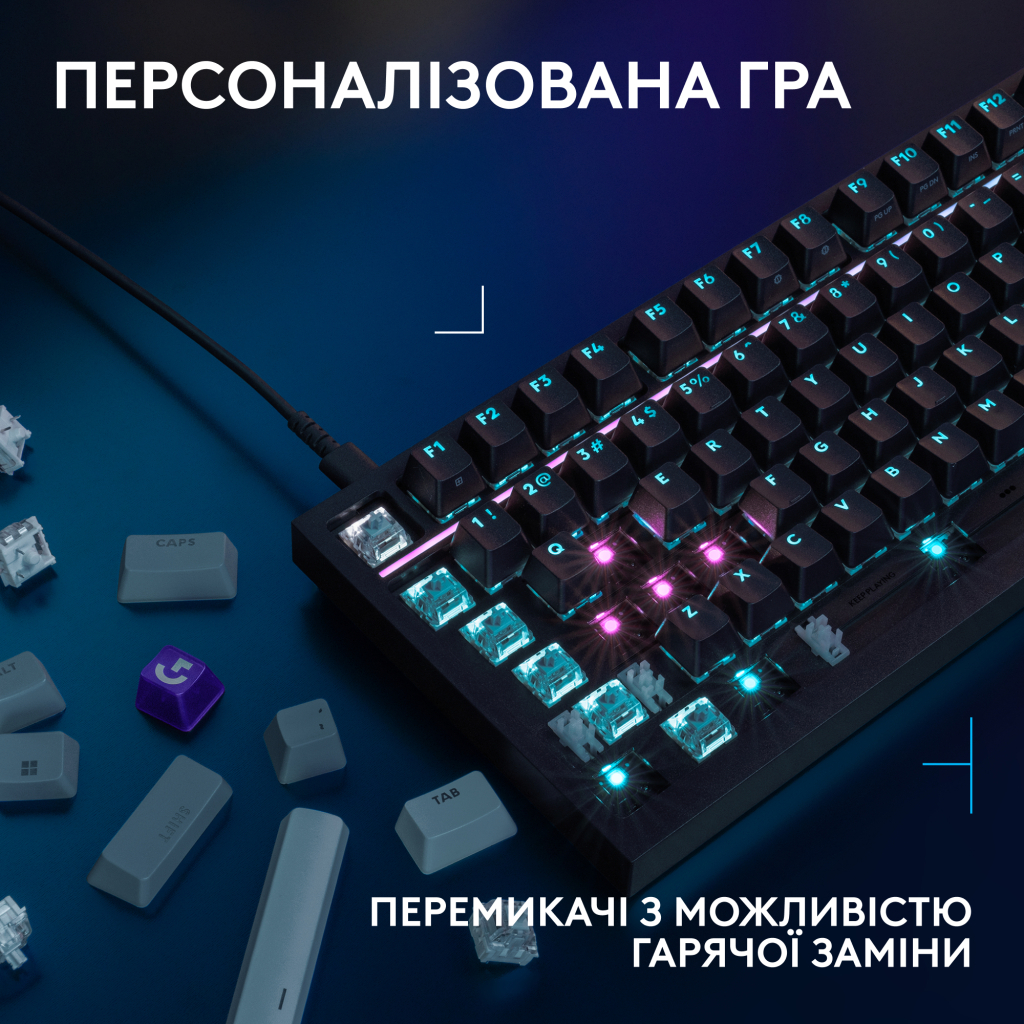 Клавіатура Logitech G316 X TKL USB UA Black (920-014205)