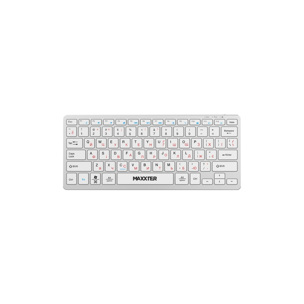 Клавіатура Maxxter KBW-C01S-UA Wireless UA White (KBW-C01S-UA)