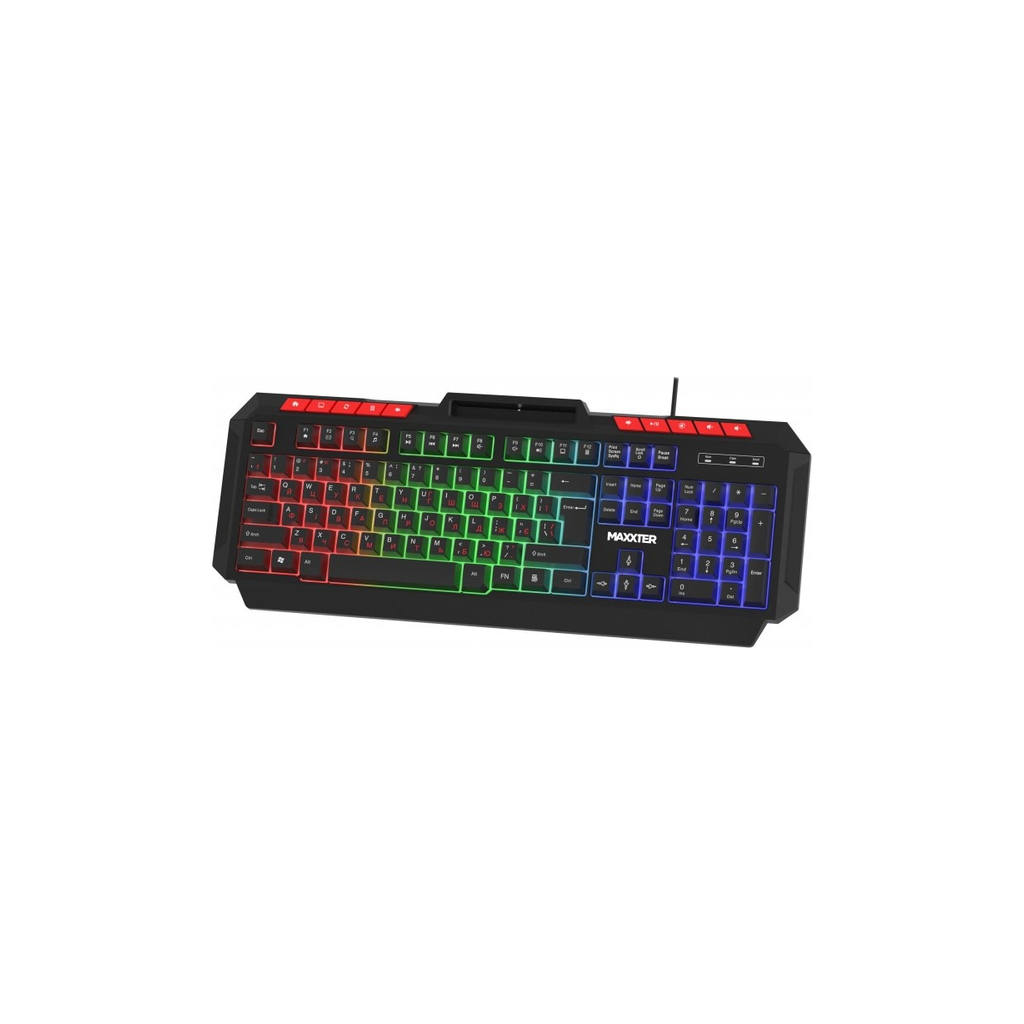 Клавіатура Maxxter KBG-UML-02B-UA USB UA Black (KBG-UML-02B-UA)