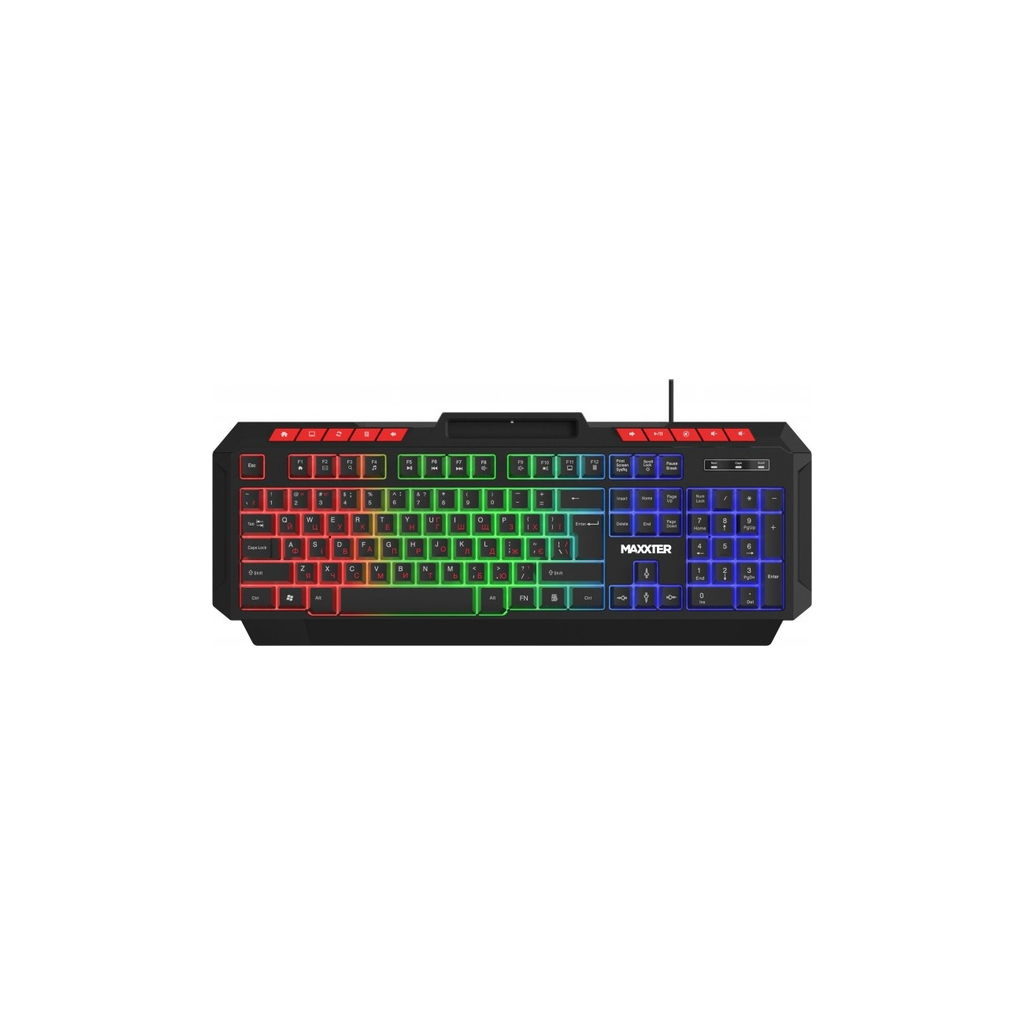Клавіатура Maxxter KBG-UML-02B-UA USB UA Black (KBG-UML-02B-UA)