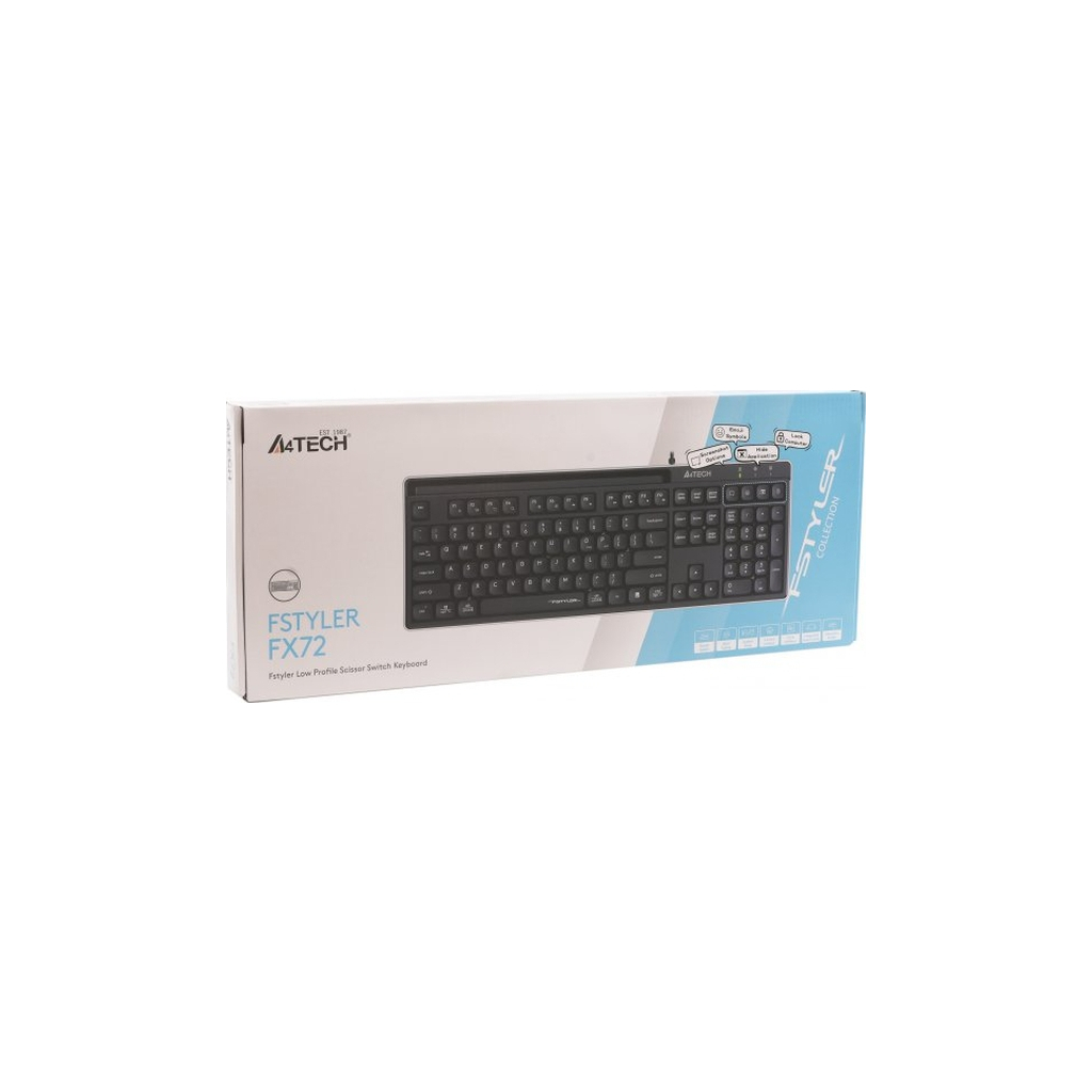 Клавіатура A4Tech FX72 USB Black (4711421001885)