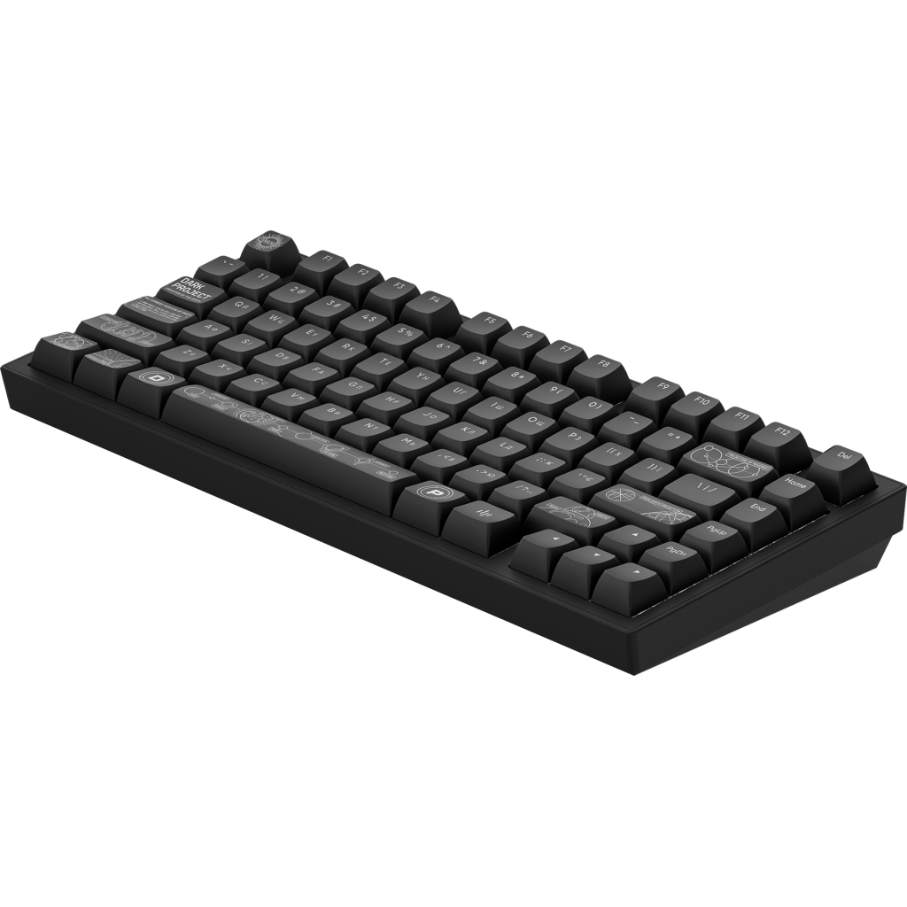 Клавіатура Dark Project ALU81 Terra Nova PBT RGB Mech G3MS Moonstone Black (DPKB_NOVA_81_ANSI_BLACK_UA)