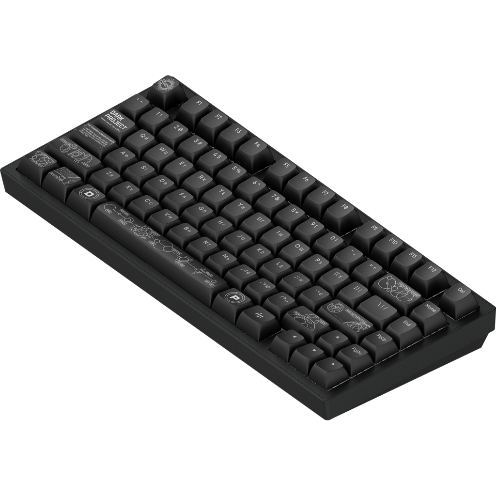 Клавіатура Dark Project ALU81 Terra Nova PBT RGB Mech G3MS Moonstone Black (DPKB_NOVA_81_ANSI_BLACK_UA)