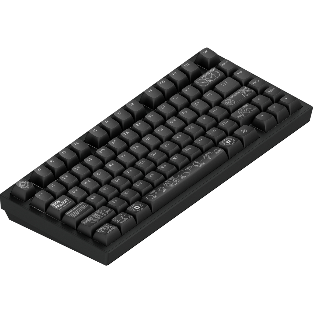 Клавіатура Dark Project ALU81 Terra Nova PBT RGB Mech G3MS Moonstone Black (DPKB_NOVA_81_ANSI_BLACK_UA)