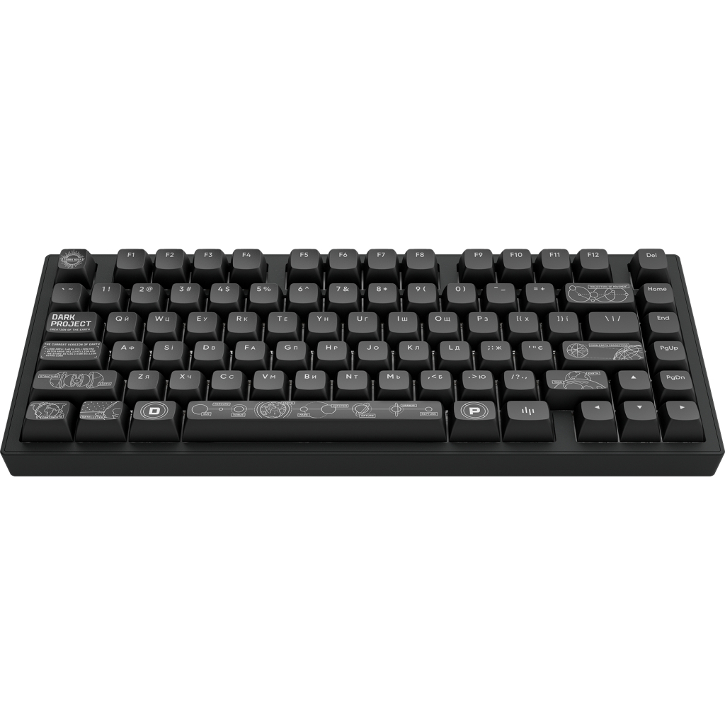 Клавіатура Dark Project ALU81 Terra Nova PBT RGB Mech G3MS Moonstone Black (DPKB_NOVA_81_ANSI_BLACK_UA)