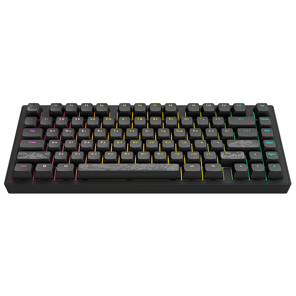 Клавіатура Dark Project ALU81 Terra Nostra PBT RGB Mech G3MS Moonstone Black (DPKB_NOSTRA_81_ANSI_BLACK_UA)