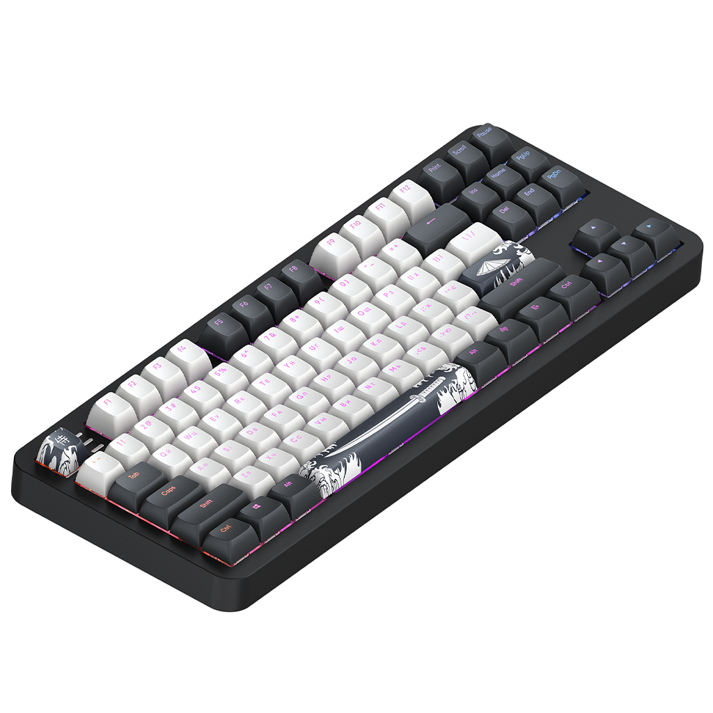 Клавіатура Dark Project ALU87 Bushido ABS RGB Mech G3MS Moonstone Black/White (DPKB_BUSHIDO_87_ANSI_UA)