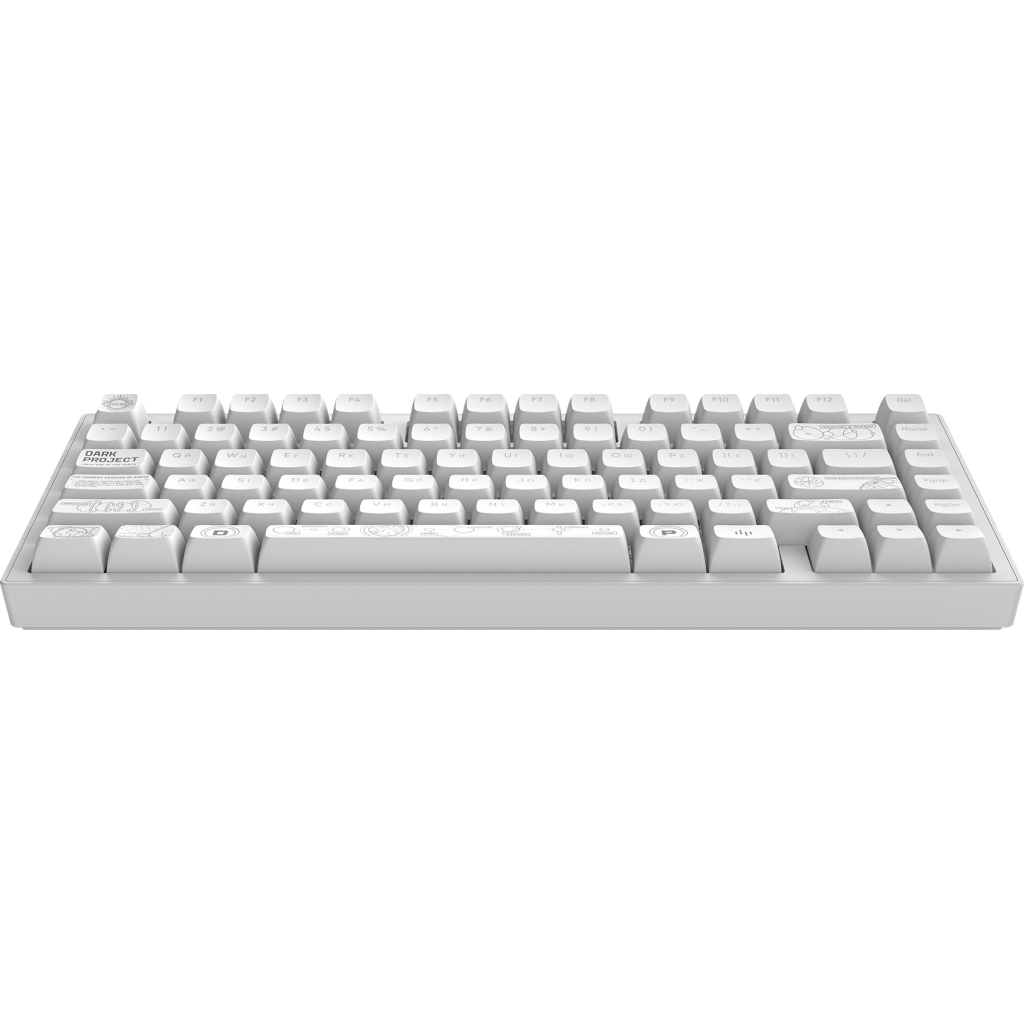 Клавіатура Dark Project ALU81 Terra Nova PBT RGB Mech G3MS Moonstone White (DPKB_NOVA_81_ANSI_WHITE_UA)