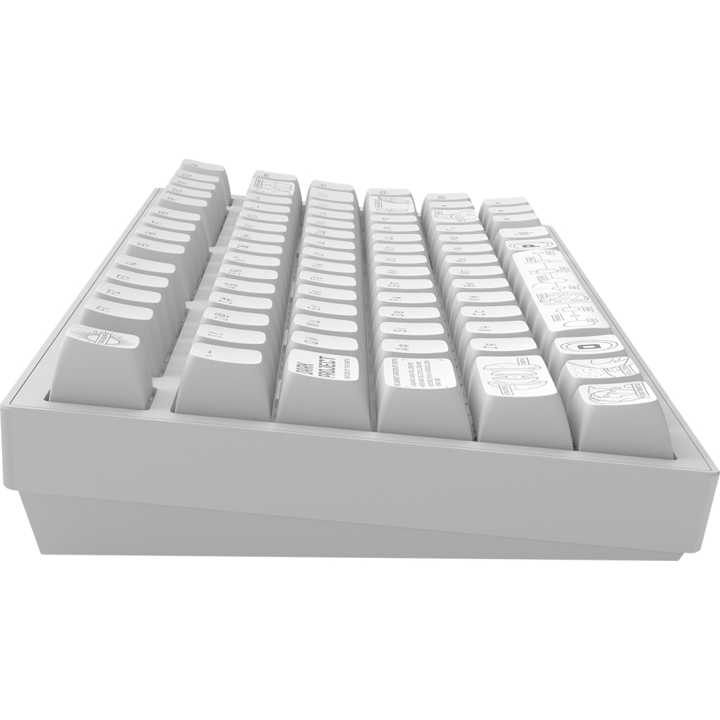 Клавіатура Dark Project ALU81 Terra Nova PBT RGB Mech G3MS Moonstone White (DPKB_NOVA_81_ANSI_WHITE_UA)