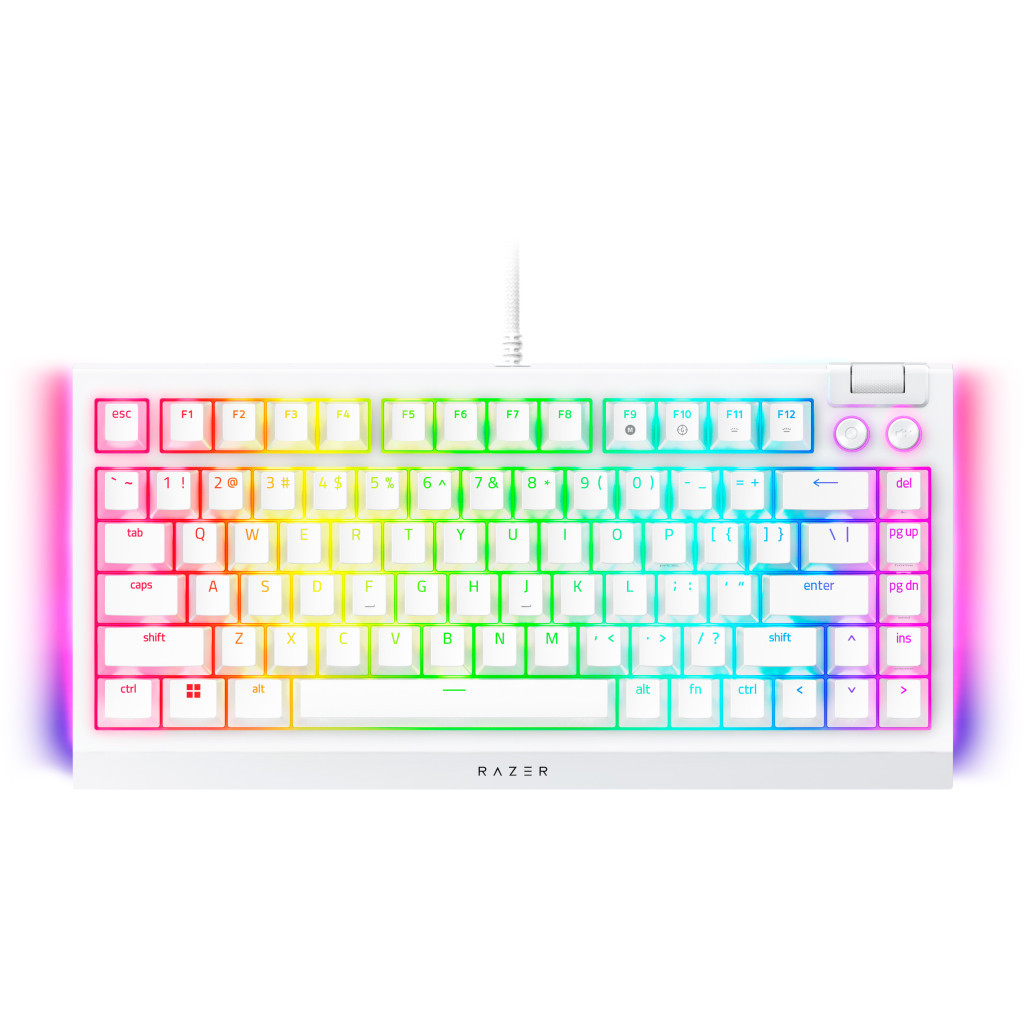 Клавіатура Razer BlackWidow V4 75% USB UA White (RZ03-05001700-R3M1)