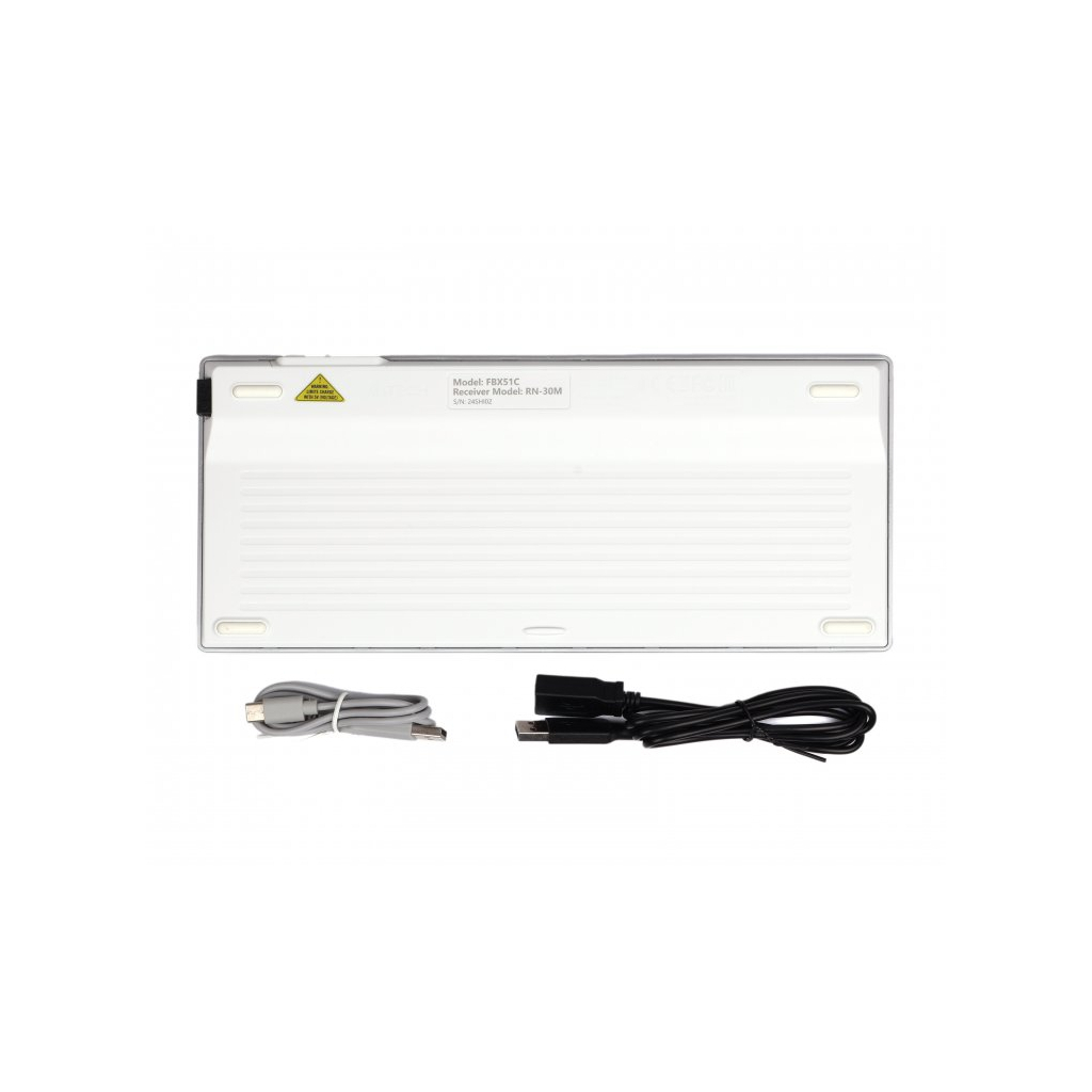 Клавіатура A4Tech FBX51C Wireless/Bluetooth White (4711421972987)