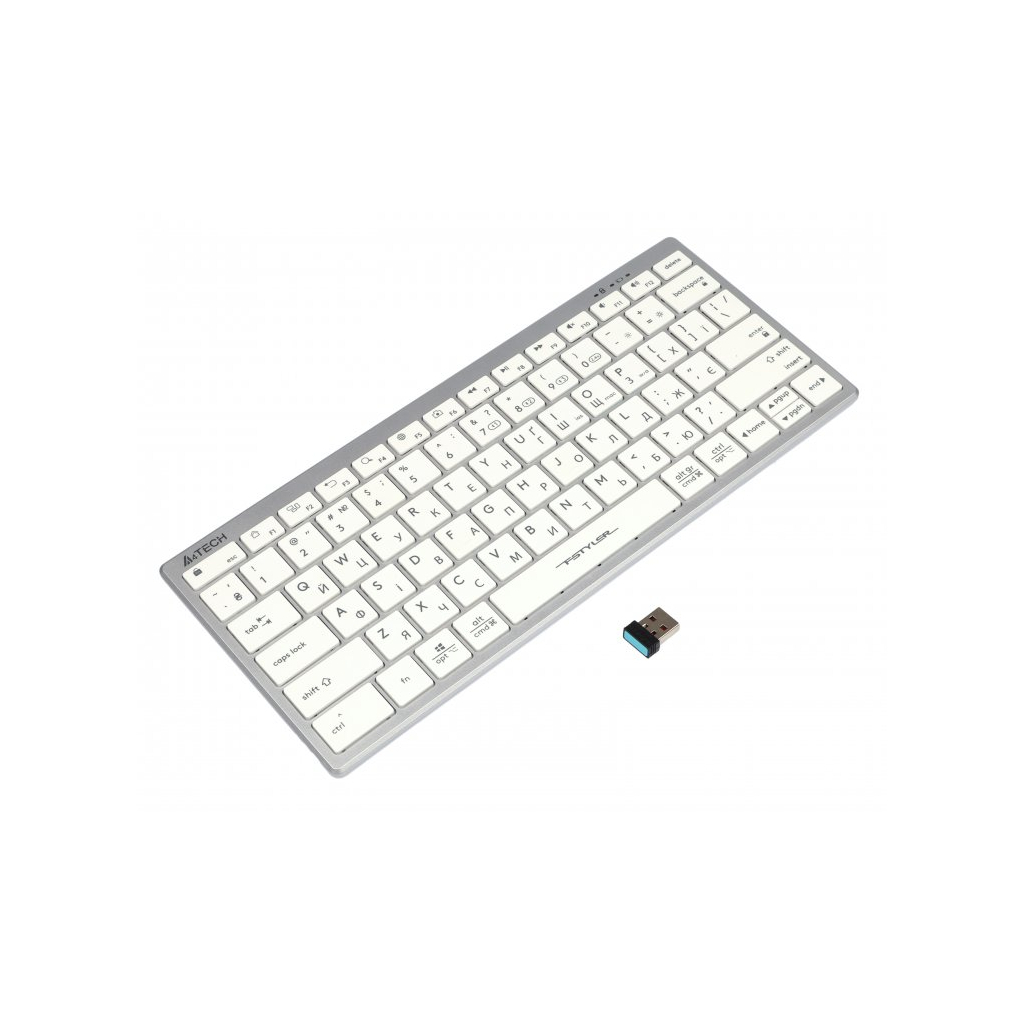 Клавіатура A4Tech FBX51C Wireless/Bluetooth White (4711421972987)