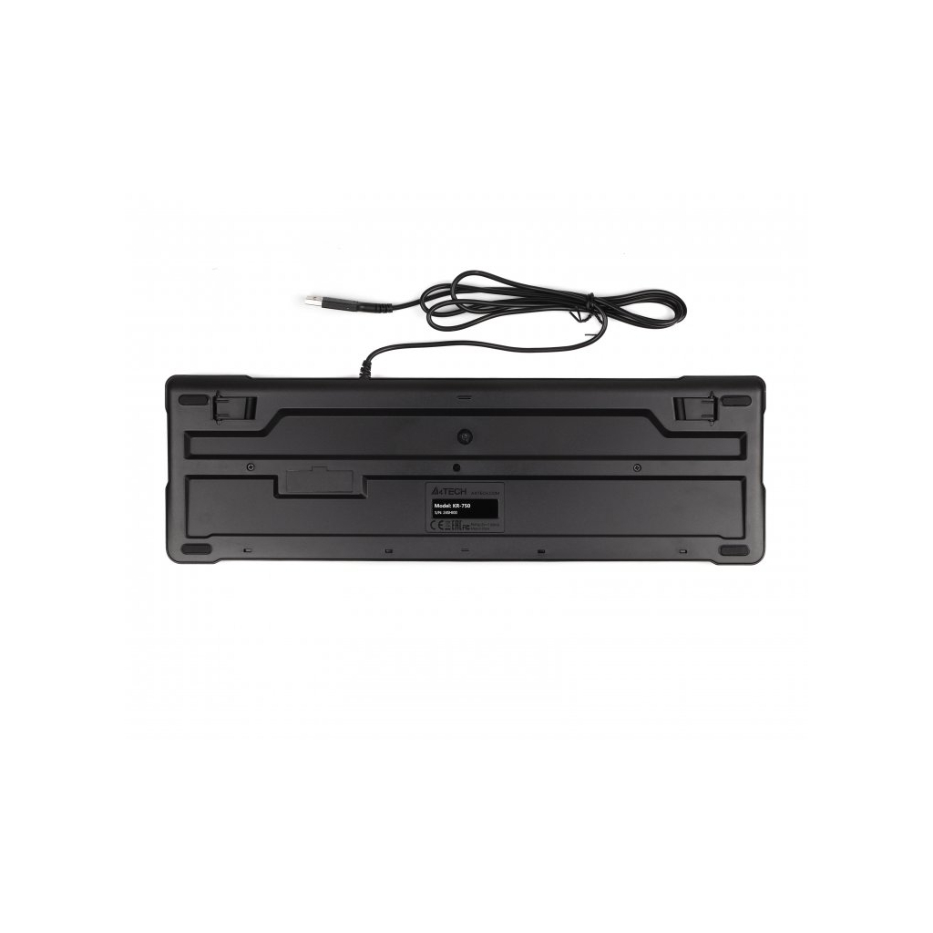 Клавіатура A4Tech KR-750-BLACK-US (4711421805827)