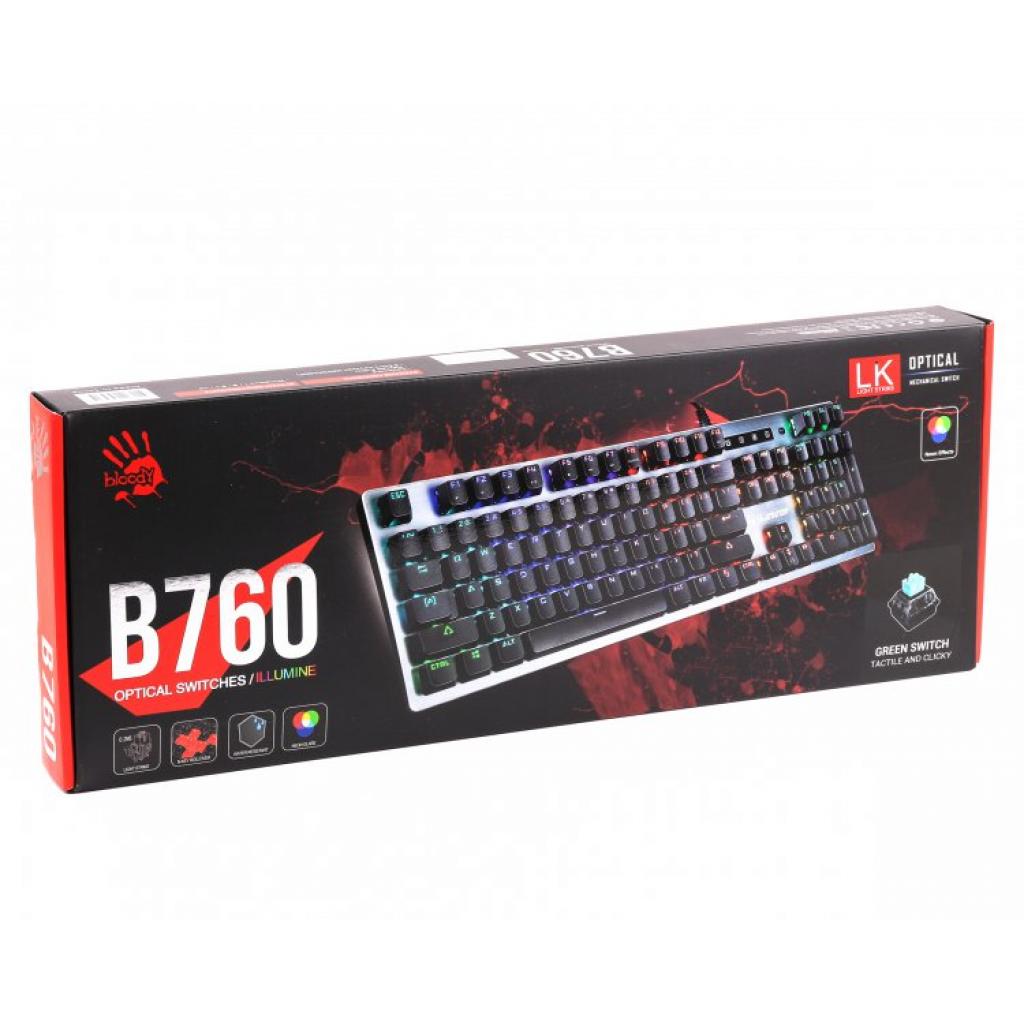 Клавіатура A4Tech Bloody B760 Green Sw Black (4711421953108)