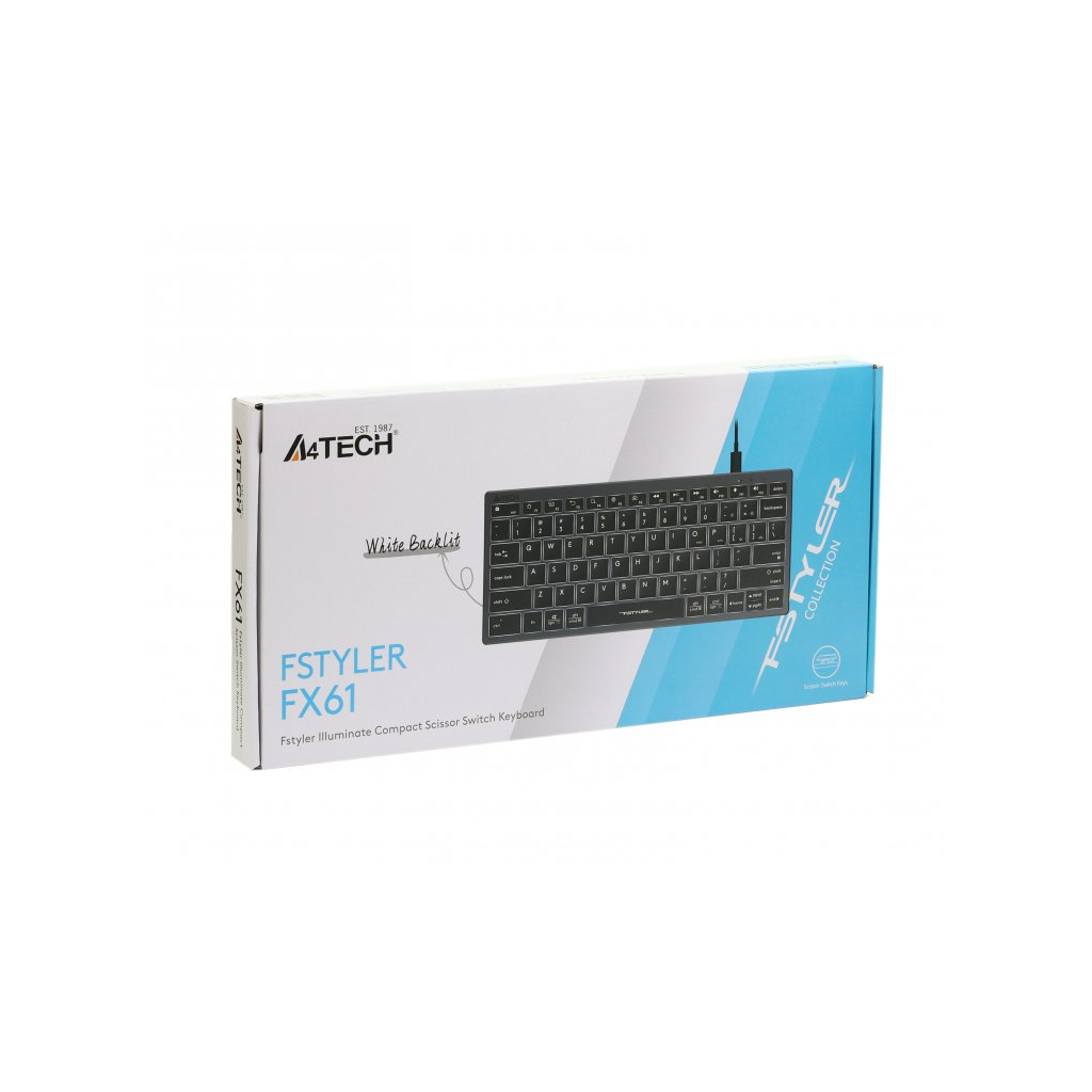 Клавіатура A4Tech FX61 USB Grey (4711421976411)