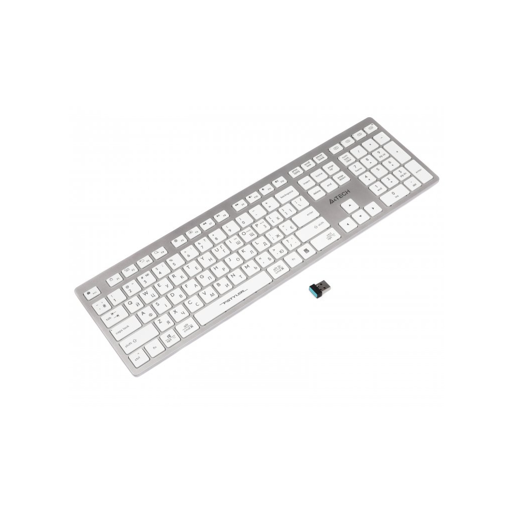 Клавіатура A4Tech FBX50C USB/Bluetooth White (4711421972772)