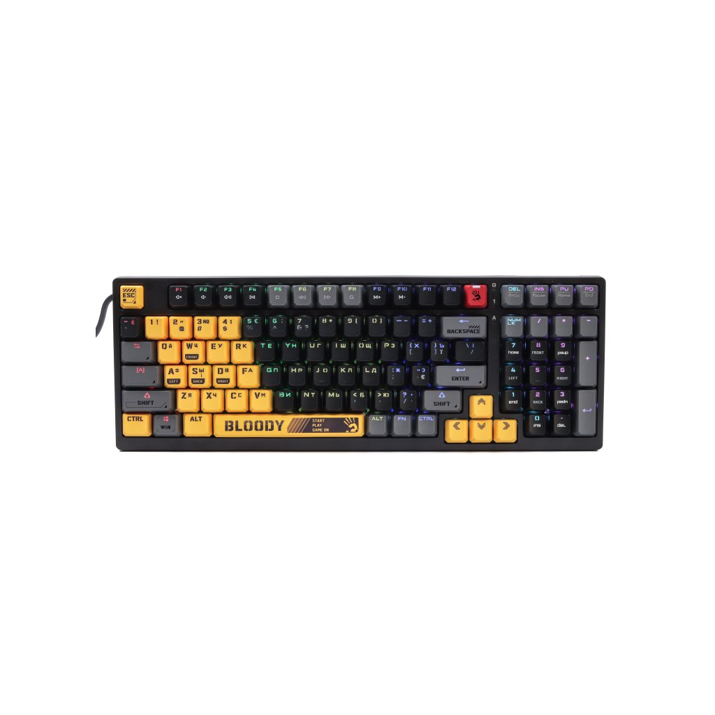 Клавіатура A4Tech Bloody S98 RGB BLMS Red Switch USB Sports Lime (4711421000406)