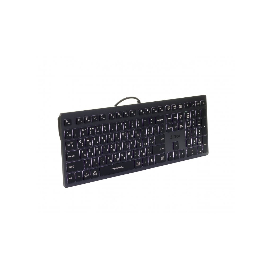 Клавіатура A4Tech FX60 USB Grey White backlit