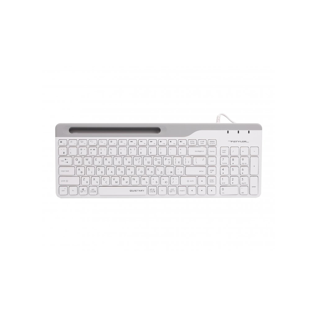Клавіатура A4Tech FK25 USB White (4711421959896)
