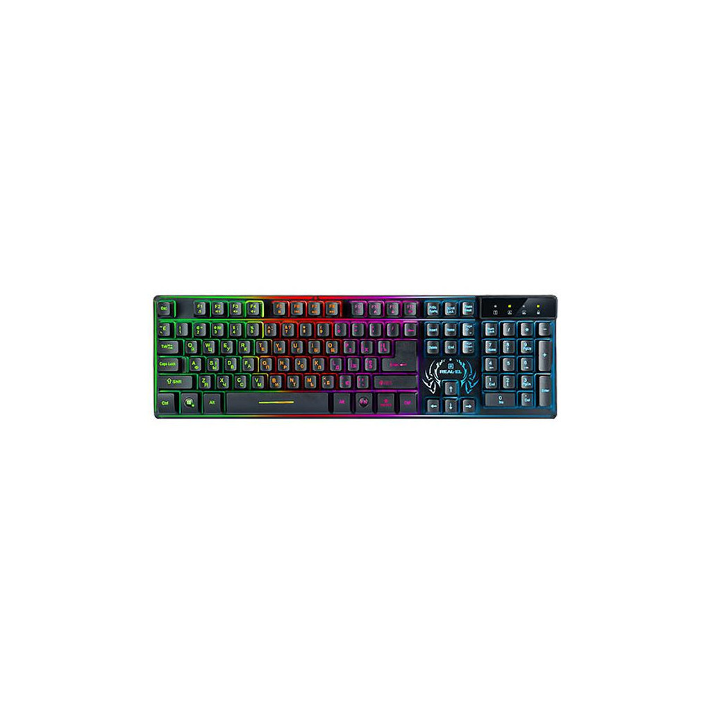 Клавіатура REAL-EL 7090 Comfort Backlit Black (EL123100031)