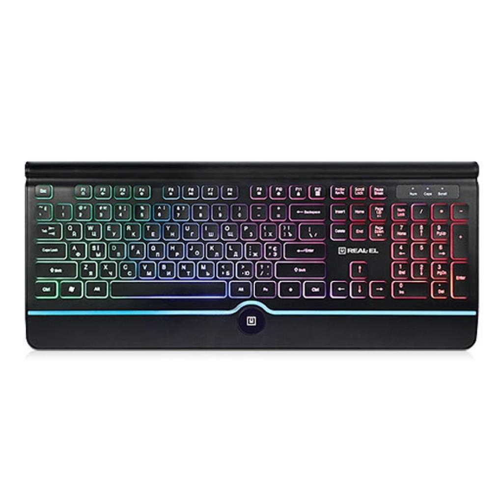 Клавіатура REAL-EL 8000 Comfort Backlit Black (EL123100033)