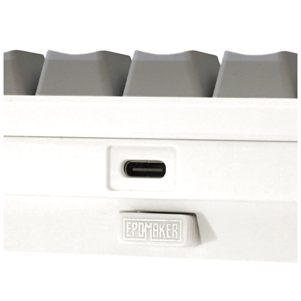 Клавіатура Epomaker Shadow-X 70 Wisteria Linear Switch Hot-Swap LCD Screen RGB Wireless/Bluetooth/USB UA White (SHX-W-WL)