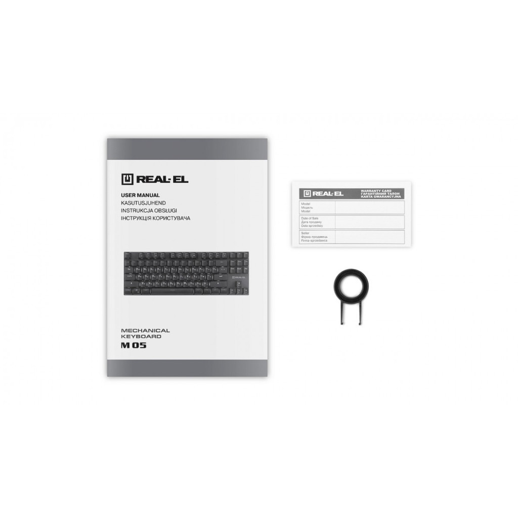 Клавіатура REAL-EL M 05 USB Grey (EL123100044)