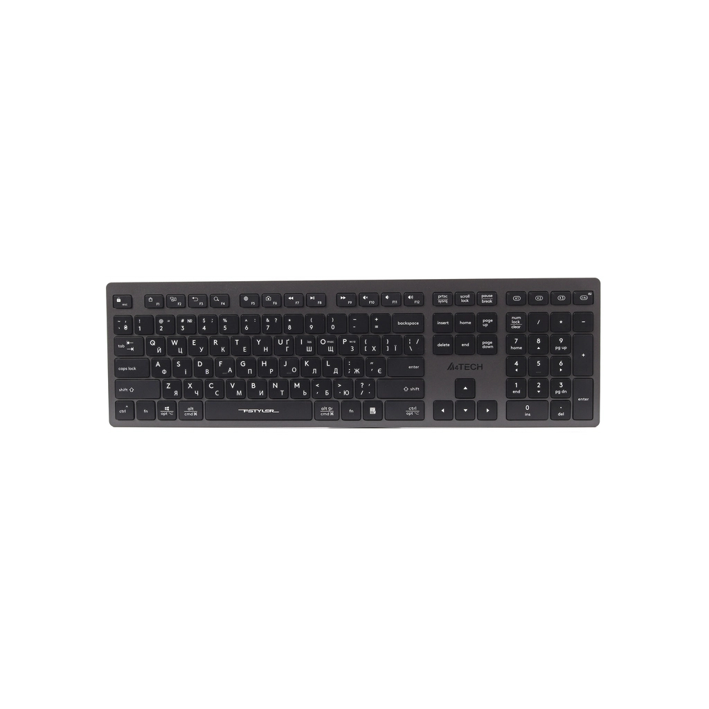 Клавіатура A4Tech FBX50C Wireless/Bluetooth Grey (4711421969697)
