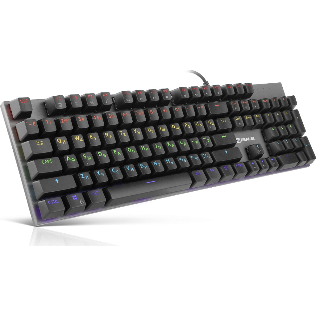 Клавіатура REAL-EL M 13 USB Grey (EL123100045)