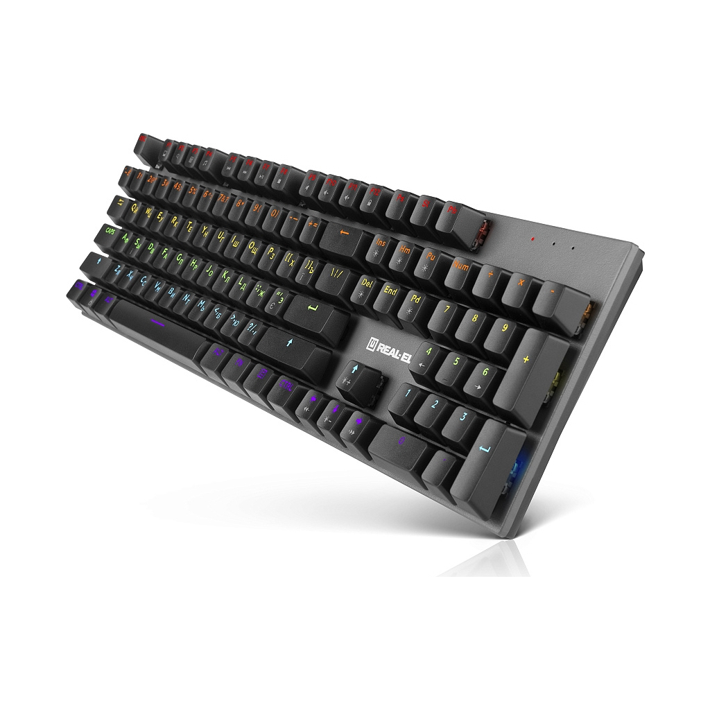 Клавіатура REAL-EL M 13 USB Grey (EL123100045)