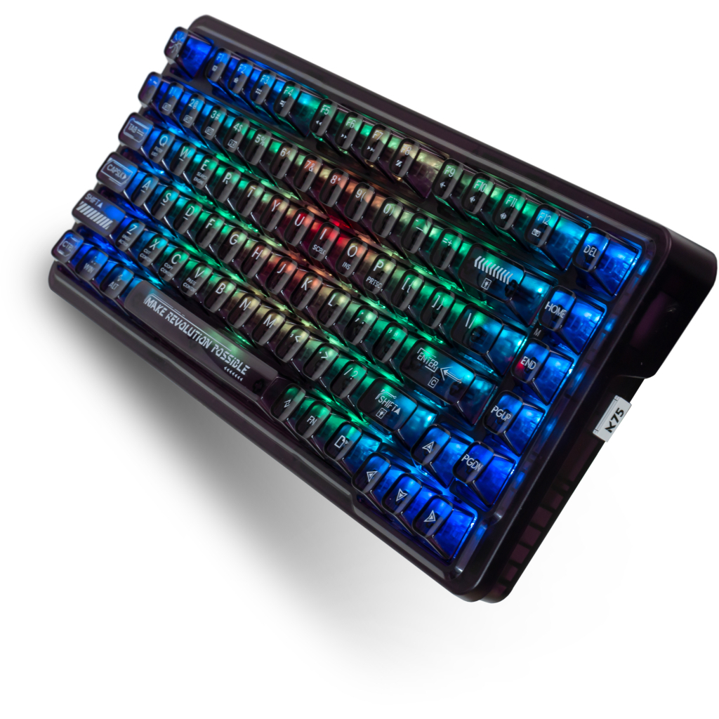 Клавіатура Thunderobot K75 TKL RGB Tri-mode Violet Mist Moon Switch Purple (6932066305550)