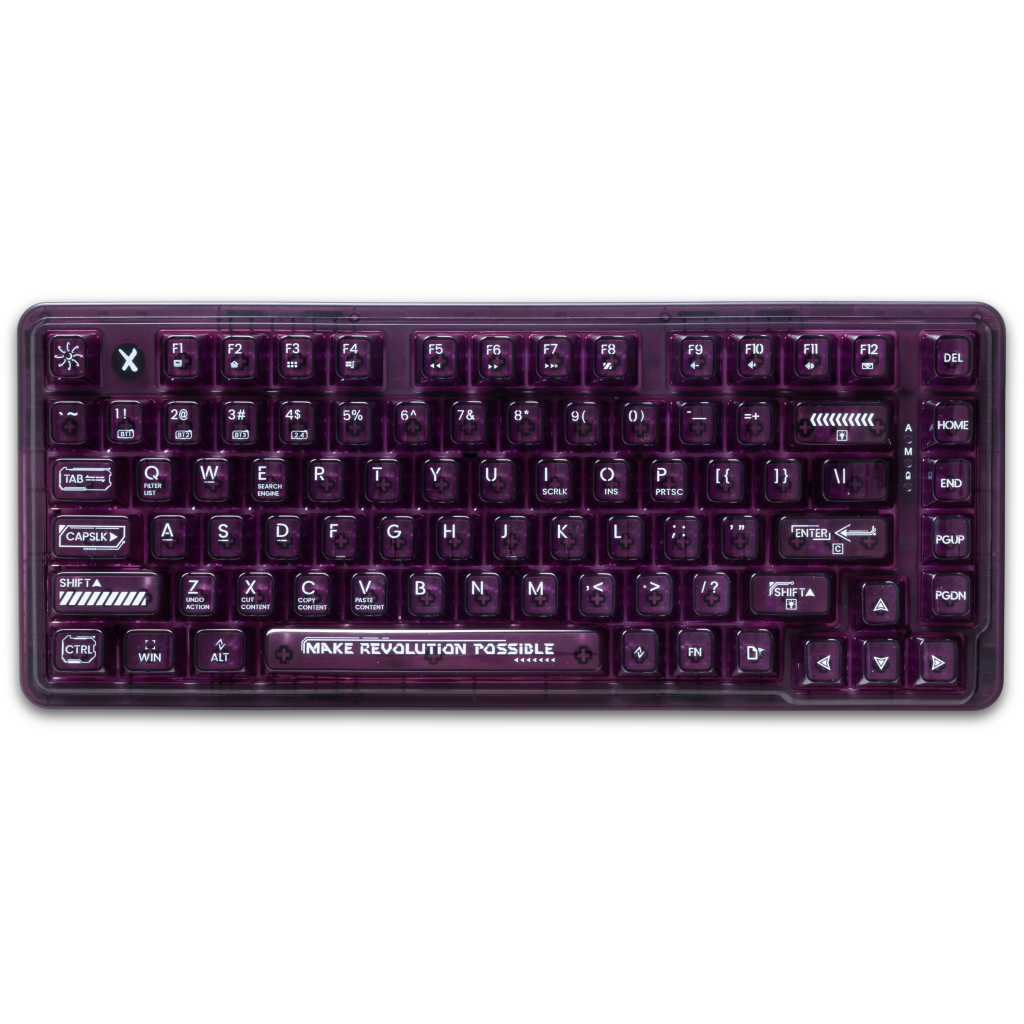 Клавіатура Thunderobot K75 TKL RGB Tri-mode Violet Mist Moon Switch Purple (6932066305550)