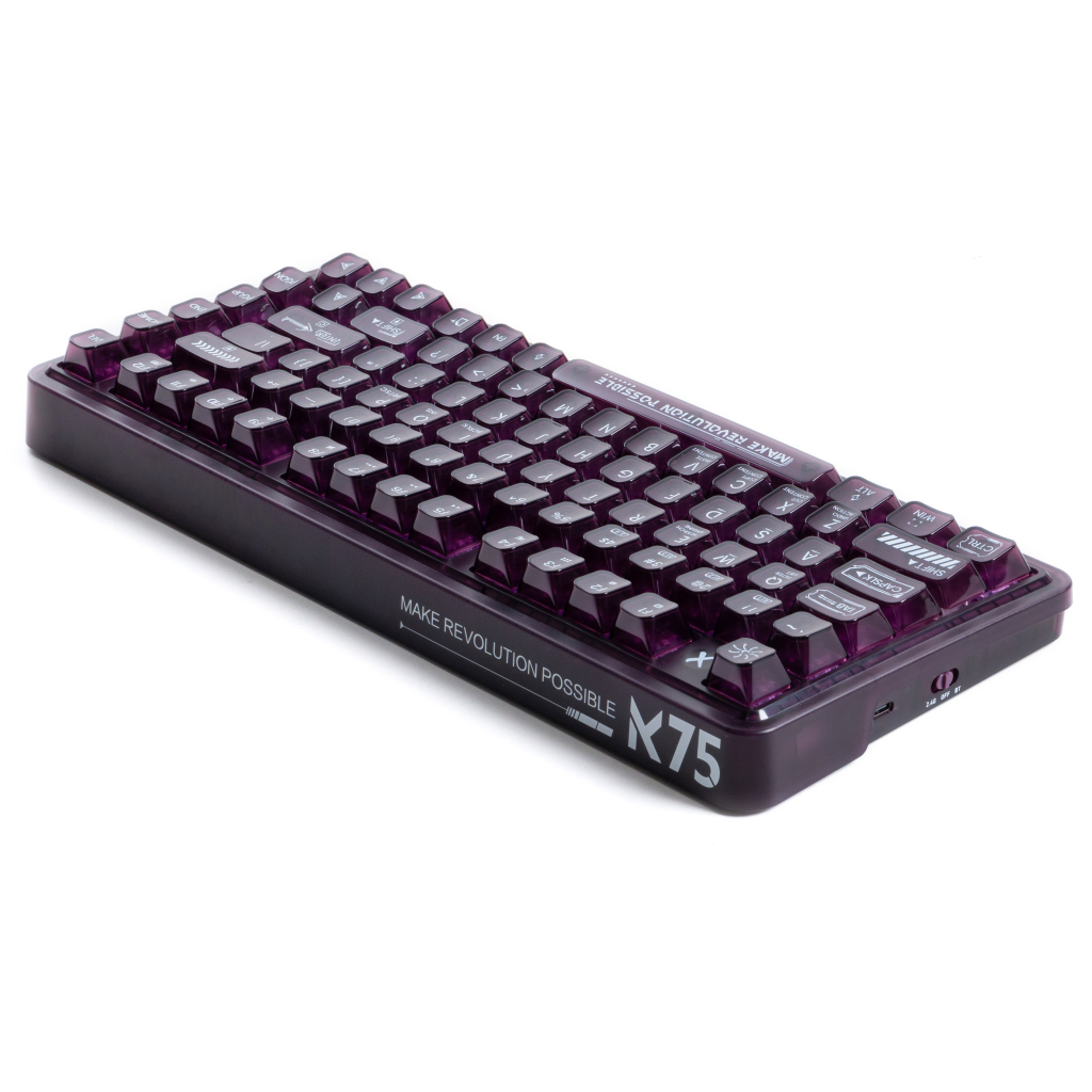 Клавіатура Thunderobot K75 TKL RGB Tri-mode Violet Mist Moon Switch Purple (6932066305550)